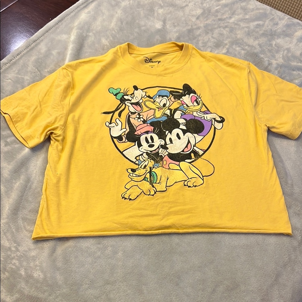Disney Yellow Mickey Mouse Short Sleeve Tee